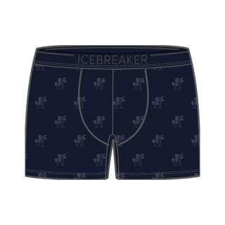 Icebreaker Boxershort Anatomica (Merinowolle) Graphic Unterwäsche mitternachtblau Herren